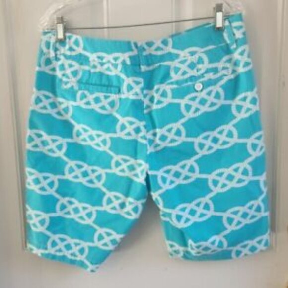 Macbeth Collection by Margaret Josephs Shorts Rope Print Women Size Large - Picture 4 of 5
